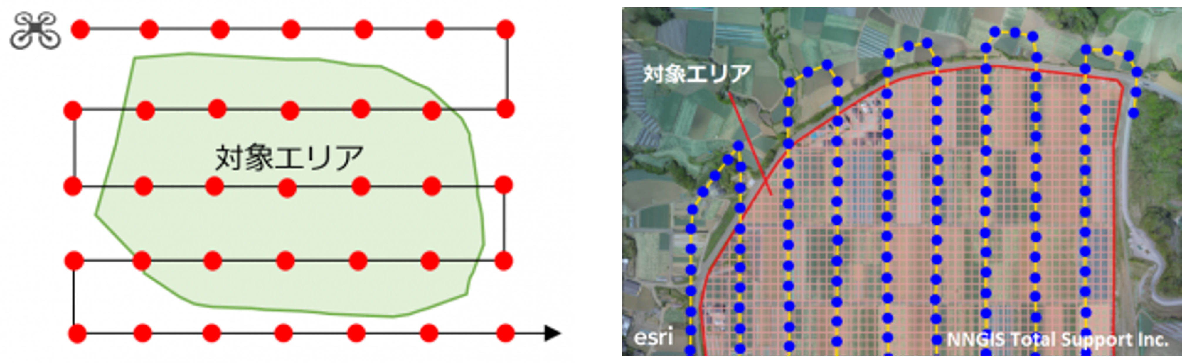 サーベイ飛行例